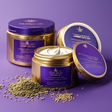 Handmade Organic hemp body cream, 4 oz formulated moisturize Skin Aches  Pain