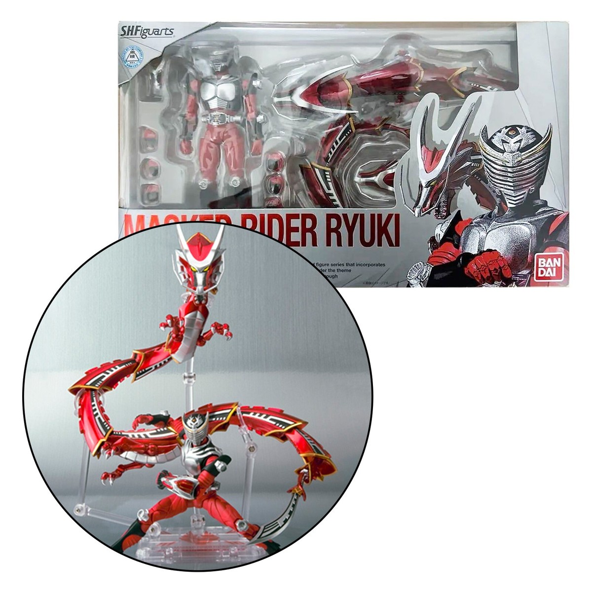 特撮 MASKED RIDER RYUKI & DRAGREADER BANDAI S.H.Figuarts MASKED Kamen RIDER RYUKI & DRAGREDER Set