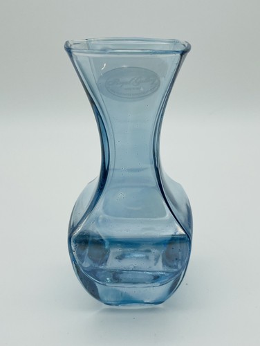 Vaso Bud Iridescente Blu Galleria Reale 1998 Federato Dept Stores EX Cond F3 - Foto 1 di 8