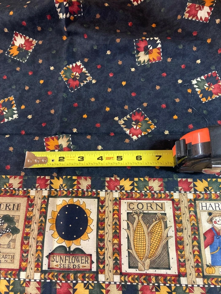 500361 - Harvest theme Fabric - 2 pieces - 42" wide x 18" Long Harvest Sunflower - Image 2 of 3
