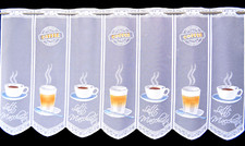 Kaffee Küchengardine Scheibengardine 7 Breiten Bistrogardine 59 cm Höhe Neu