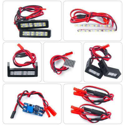 Front & Rear Lights Tail Wing Light LED Lights for RC ARRMA LIMITLESS F1 1:7 Car