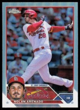2023 Topps Chrome Base Refractor Card Nolan Arenado St. Louis Cardinals #115