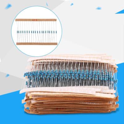 1280Pcs Kit di resistori Resistori a film metallico 1R-10M 64 Modelli