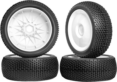 1/8 Scale Buggy Wheels Tires 17Mm Hex RC Wheels and Tires for Arrma Typhon Talio