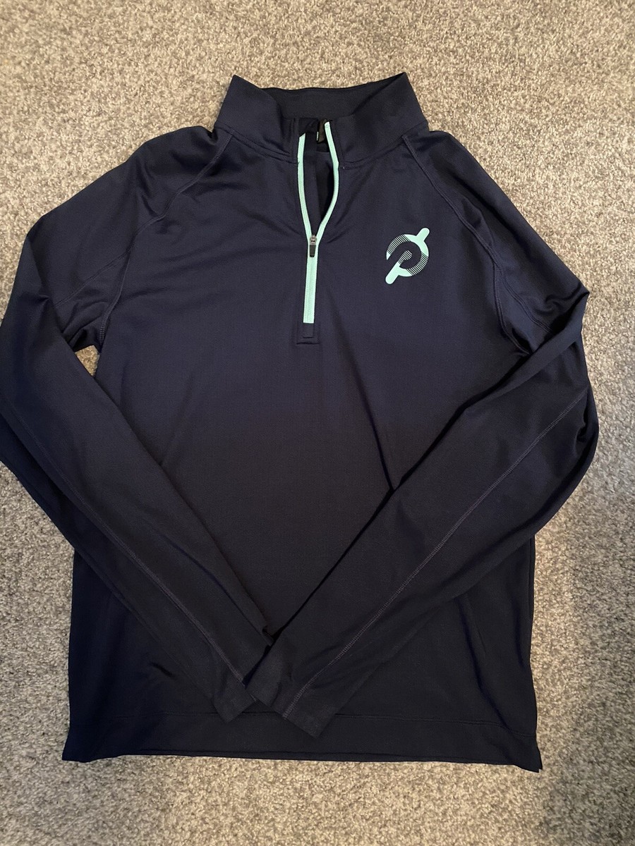 Peloton Men’s Warm Up 1/4 Zip Pullover Size S Navy
