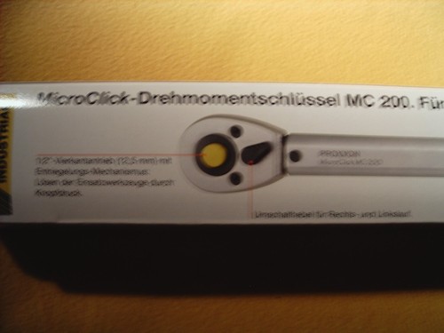 Proxxon 23353 Drehmomentschlüssel MC 200, 40 - 200 Nm, NEU OVP - Bild 3 von 4