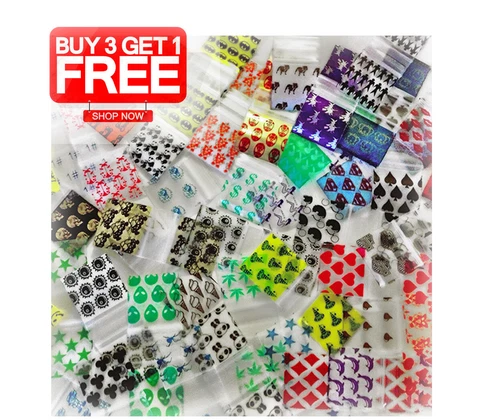 30mm Mini Zip Lock Grip Seal Bags Clear Black Printed Resealable Plastic Storage
