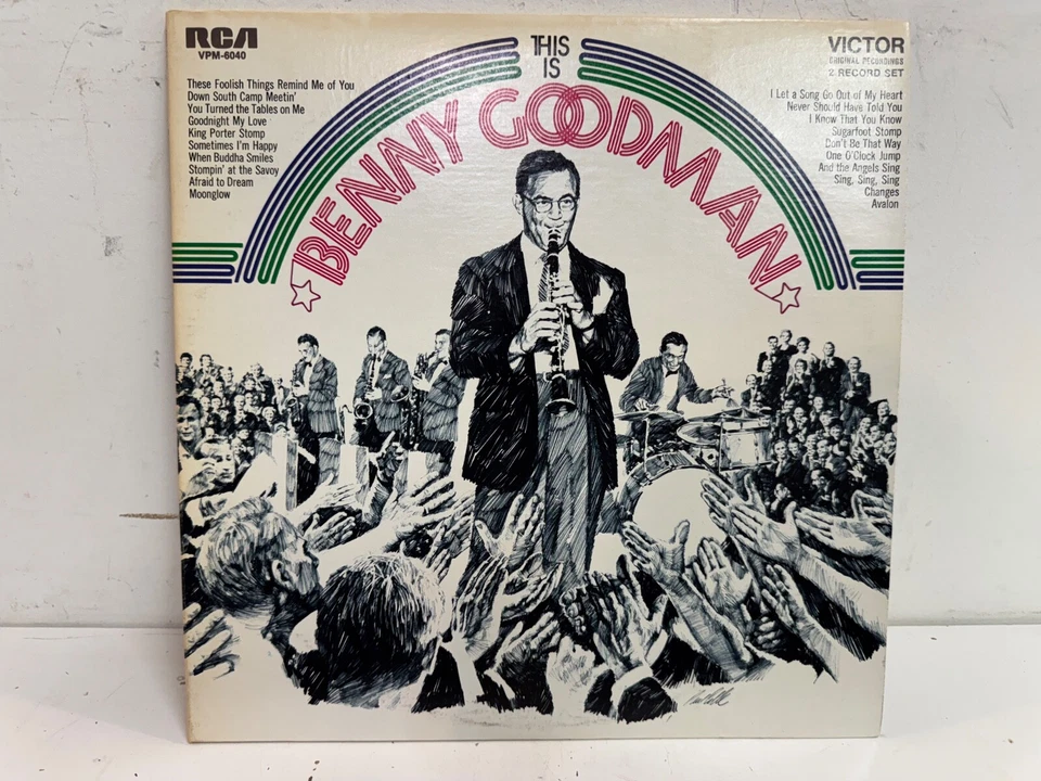 This is Benny Goodman RCA Victor VPM 6040 Mono 2 LP Vinyl Record Set - Image 2 of 4