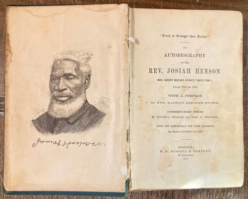 RARE 1879 AUTOBIOGRAPHY REVEREND JOSIAH HENSON HARRIET BEECHER STOWE UNCLE TOM - Picture 2 of 4
