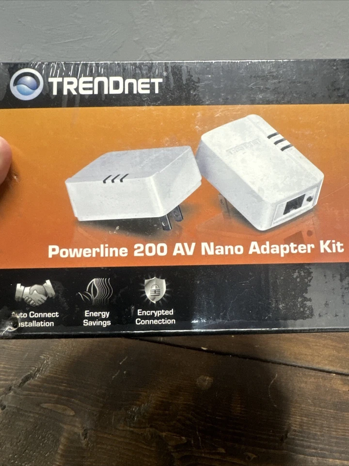 Trendnet Powerline 200 AV Nano Adapter Kit TPL-308E2K/A NEW Sealed - Image 2 of 4