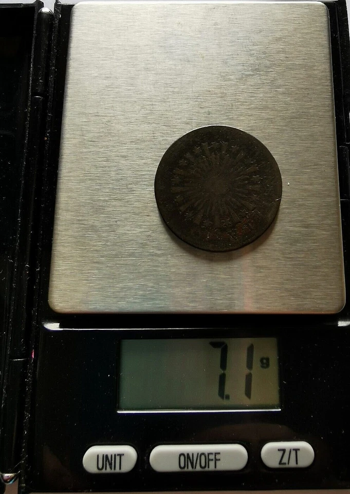 1785 US NOVA CONSTELLATIO 1/2 Penny Cooper Token Blunt Rays - Image 3 of 3