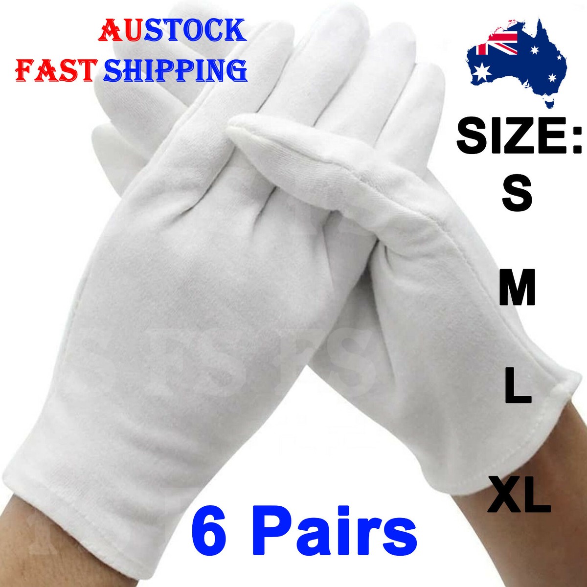 Gloves Lightweight 12/6/3 Pairs Thin Reusable Elastic Cotton Work