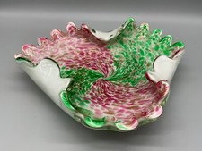 Murano Kunstglas Schale Glas massiv handgefertigt 22 cm mehrfarbig