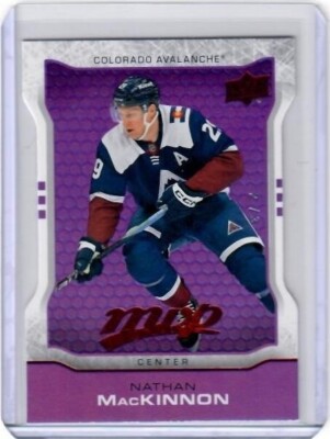 2024-25 Upper Deck MVP Nathan MacKinnon Colors & Contours Purple Insert ...