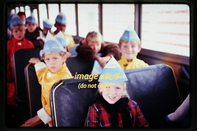 Bus after McDonald's Restaurant Trip in California in 1970, Ektachrome Slide n6a