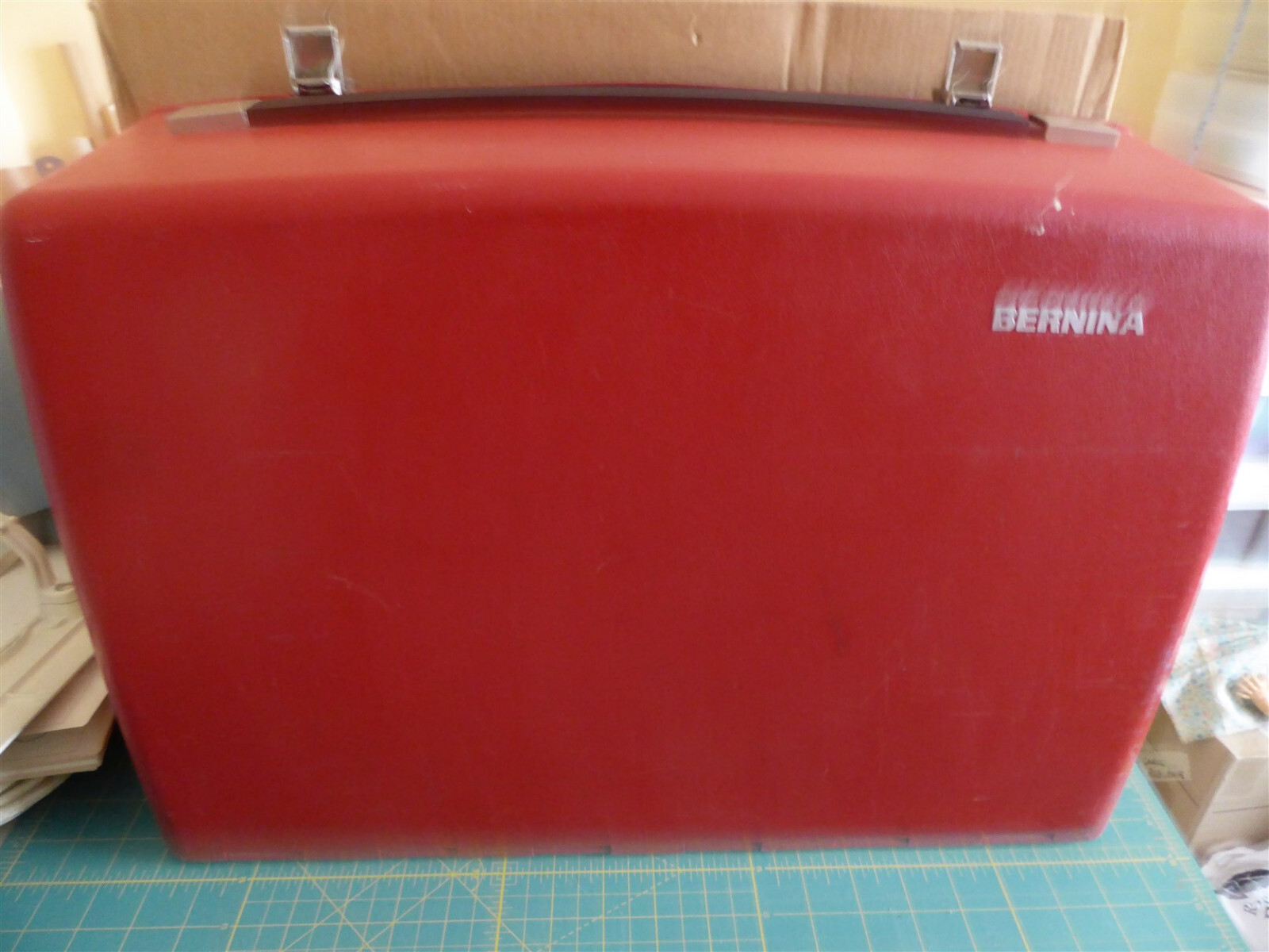 Vintage Bernina 830 Record with Case, Table, Instructions & Knee Lift