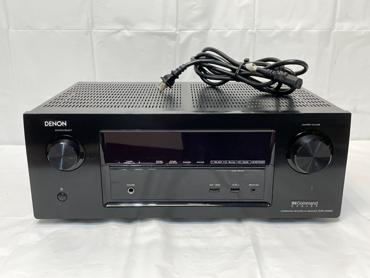 Denon AVR-X2000 7.1 Channel Integrated Network AV Receiver Denon AVR-X2000 7.1 Channel Integrated Network AV Receiver