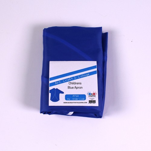Blue Plastic Fabric Waterproof 5 - 7 years Apron Kids Cooking & Painting 70cm - Picture 3 of 3