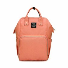 Guger Heine Waterproof Baby Diaper Backpack With Insulated Pockets Orange New