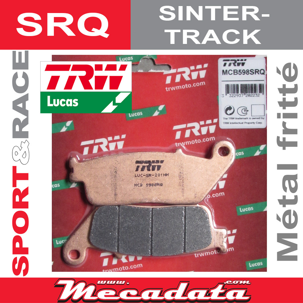 Freinage mordant en métal fritté TRW MCB 598 SRQ avant Suzuki RF 600 R
