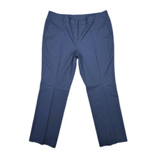 Brooks Brothers Advantage Chino Pants Navy Blue Size 16 Cotton Women  s Slacks