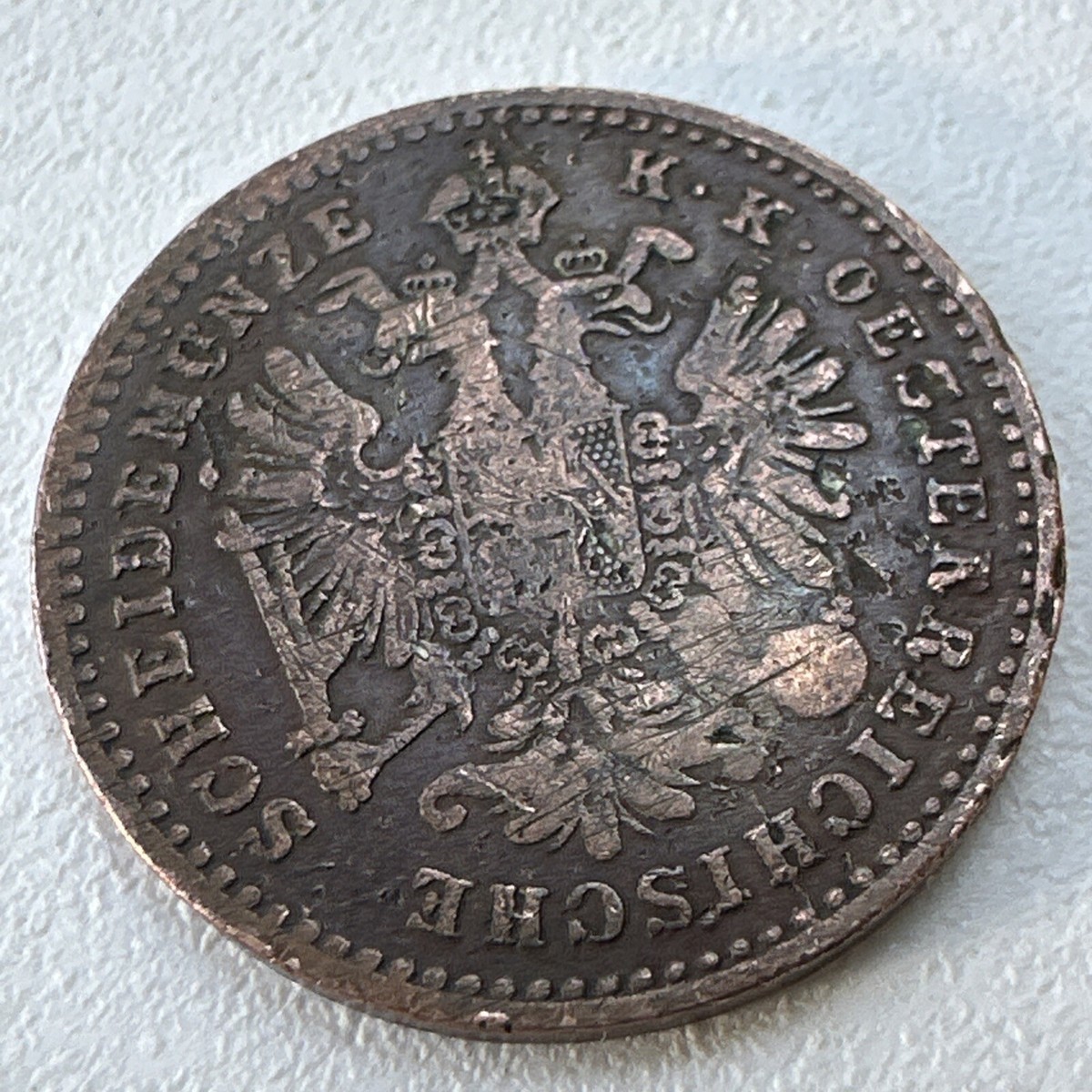 1881 ? Oesterreichische Austria 1 Kreuzer Old European Coin Token