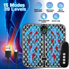 39-Level EMS Foot Massager Blood Circulation Mat Muscle Stimulator Electric Pad