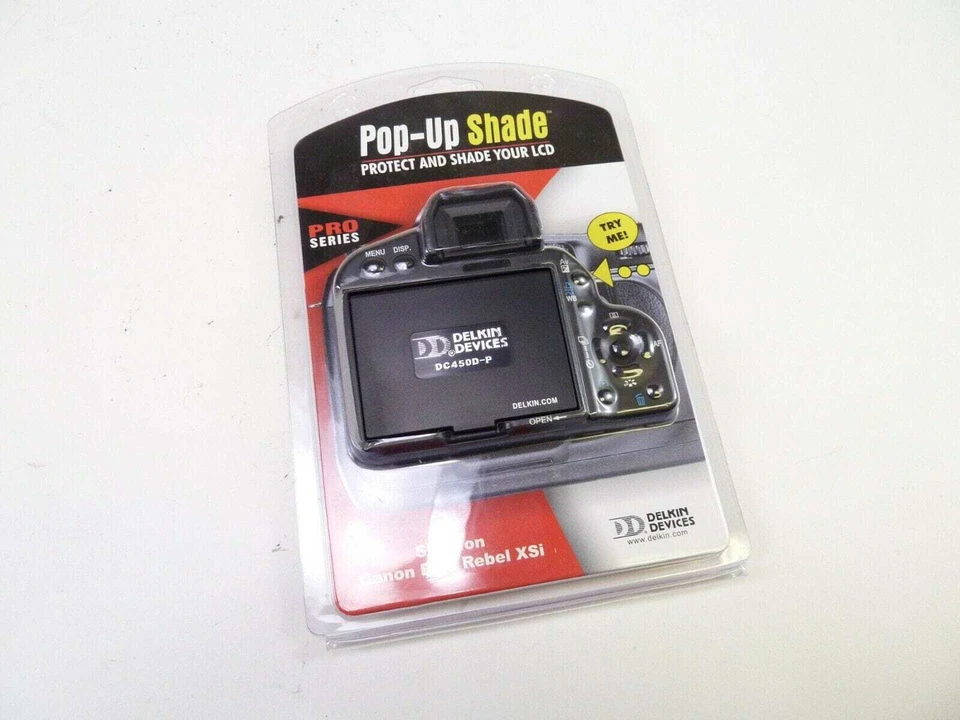 Pantalla emergente a presión Delkin para Canon EOS Rebel XSi - ¡Nueva en embalaje! Foto 2 de 3