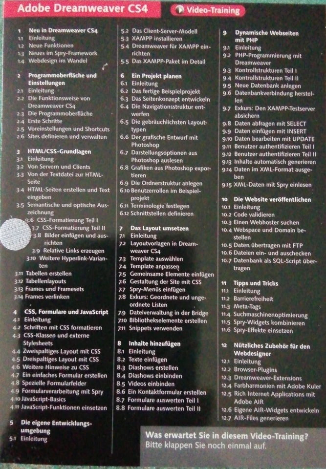 Adobe Dreamweaver CS4-Das umfassende Video-Training | Software | DVD Rom PC&Mac  - Bild 4 von 4
