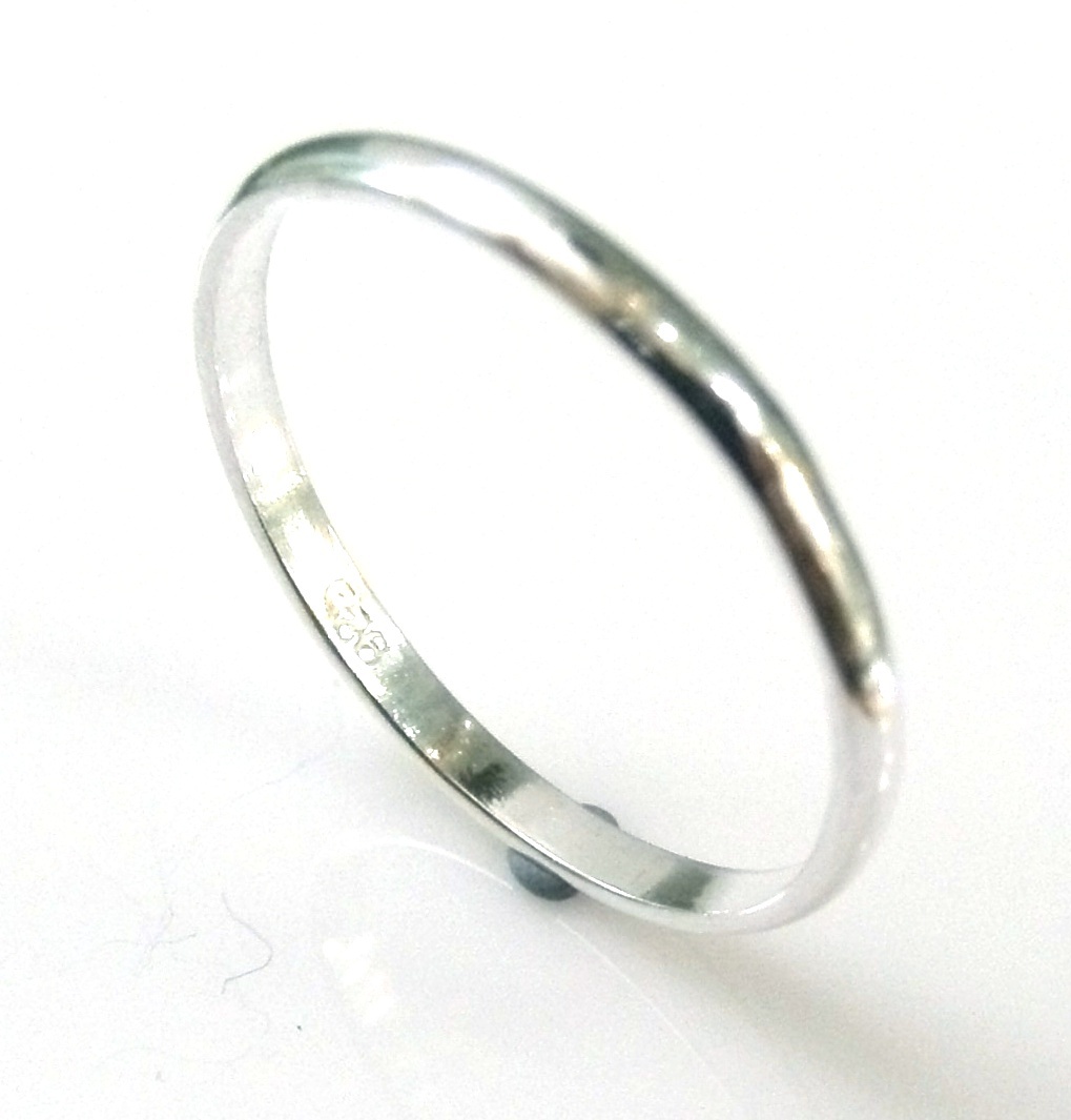 Anillo Alianza Lapidada Luz Y Sombras 4 Mm De Plata De Ley 925 Banada En Rodio Y Oro 8435625112050