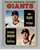 2019  Topps Heritage Steven Duggar / Ray Black RC 267