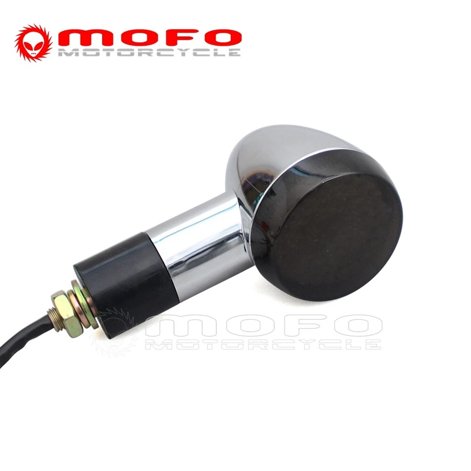 Front Bullet LED Run Turn Signal Lights For Kawasaki Vulcan VN 800 900 1500 1600 - Image 2 of 4