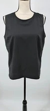 Coolibar Women UPF 50+ St. Tropez Swing Black Tank Top Sleeveless Medium