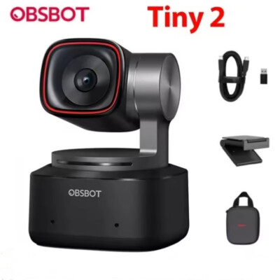 OBSBOT Tiny 2 4k Meet 4K PTZ Webcam AI-Tracking Auto-Framing 4K Camera Webcam 