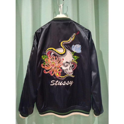希少 stussy スカル&スネーク スカジャン スタジャン 00s L Special