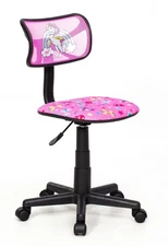 JoJo Siwa Adjustable Swivel Mesh Rolling Desk Chair, for Kids, Teens and Adults