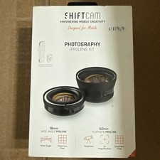 ShiftCam ProLens Kit 18mm Wide Angle  60mm Telephoto 2x Mobile Lenses NEW
