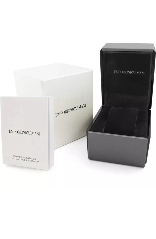 NEW AR5920 LUXURY EMPORIO ARMANI SILICONE ROSE GOLD WHITE DIAL LADIES WATCH - Image 4 of 4