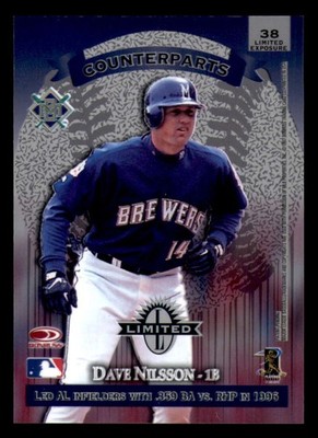 1997 Donruss Limited EXPOSURE Counterparts - MILWAUKEE BREWERS Team Set