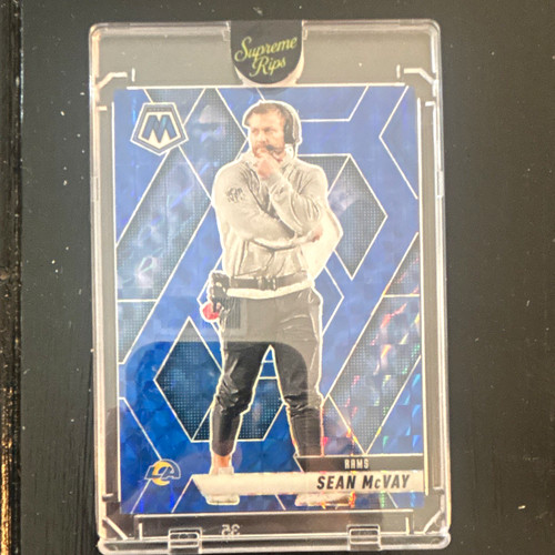 Panini 2025 Mosaic Football Sean McVay Supreme Rips Prizm #238 Rams /99