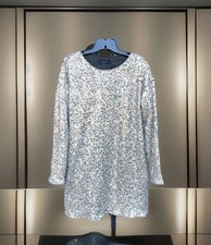 O.P.T Silver & Gold Mini Dress S Allover Sequined Event Party Cocktail NWT