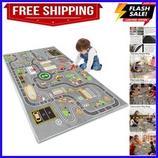 Car Rug Carpet Play Mat for Kids Playroom,Road Rug for Playing with Cars and ...