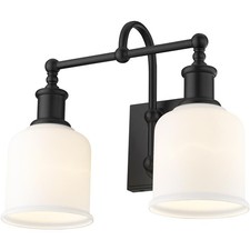 Z-Lite 733-2V-MB Bryant 2 Light 16 inch Matte Black Vanity Wall Light