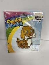 DIY Makit  Bakit Dog with Bone Puppy Stained Glass Suncatcher Kit Kid Craft