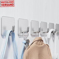 Aikzik Handtuchhalter Ohne Bohren, 6Er Set, Badezimmer Handtuchhalter Aus 💪👌