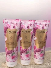 3 Nakery Beauty Skin Toning Body Butter 10 oz ENCHANTED LILAC  Crepe Smoothing