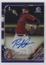 2019 Bowman Draft Chrome Pick Purple Refractor /250 Ryne Nelson #CDA-RN Auto 2h5