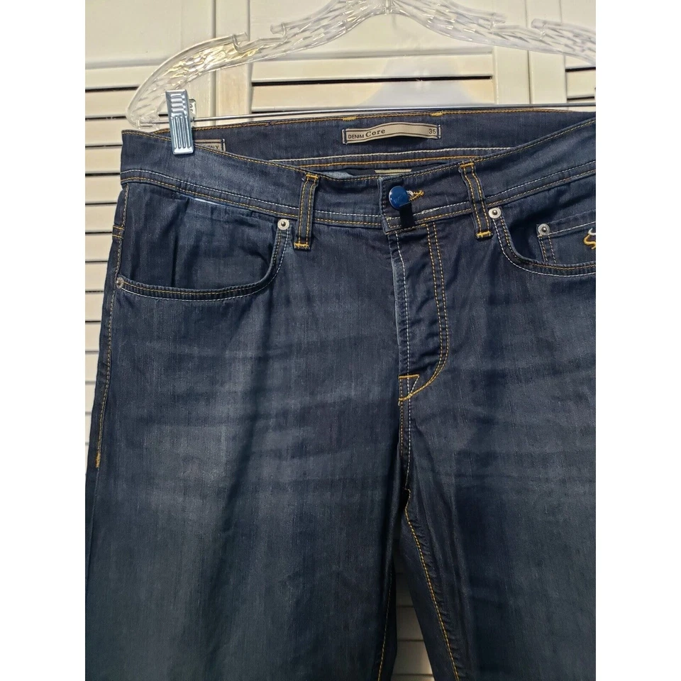 Pantalones de mezclilla Siviglia Core para hombre talla 35 azul pierna recta 32x33 hechos en Italia Foto 2 de 4