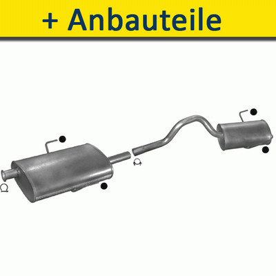 Auspuff Auspuffanlage für RENAULT ESPACE III VAN 2.0 115PS 1996-2000